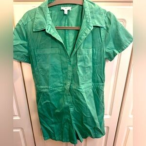 Brass Plum Kelly Green Romper